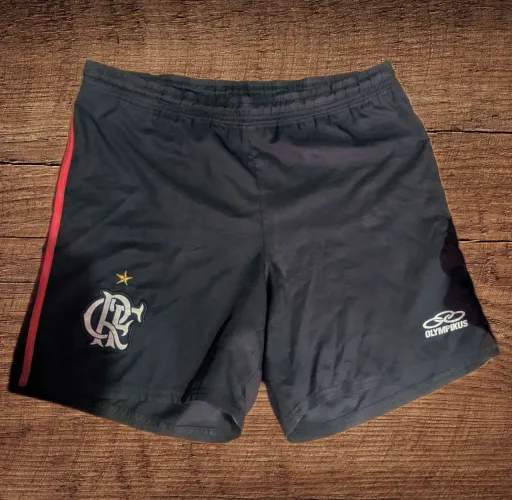 Raríssimo Calção Flamengo Olympikus 2009 ORIGINAL, Tam. P, mas veste M. Ótimo estado