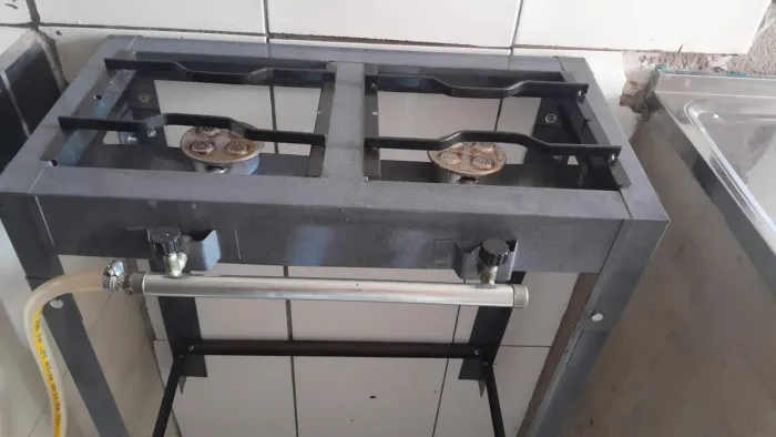Fogão 2 Bocas Júnior Alta Pressão Industrial Caulim
