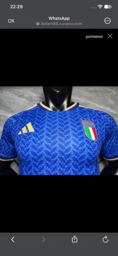 Camisa versão jogador da seleção da italia