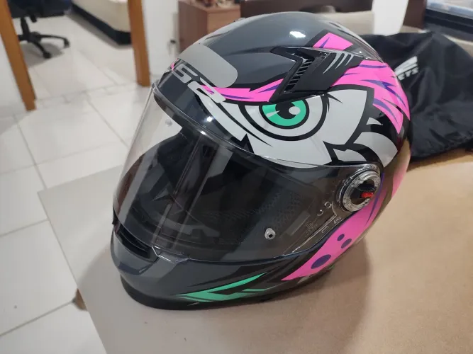 Capacete LS2 FF358 Tribal Fucsia Feminino