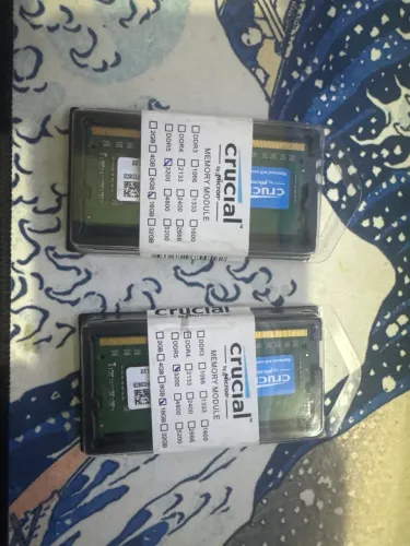 2 memória DDR4 16GB 3200MHZ CRUCIAL para Notebook