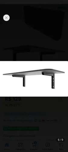 Mesa dobrável de parede 