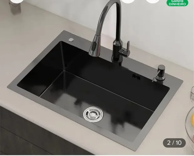 Cuba Cozinha Gourmet Pia Inox Com Acessórios Luxo De Embutir