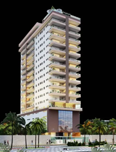 Excelente apartamento em prédio frente ao mar.