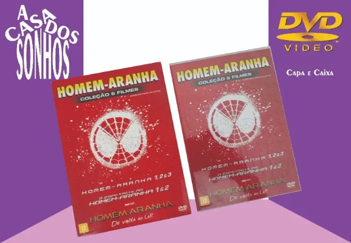 Box DVD Homem-Aranha 6 Filmes - 6 Discos