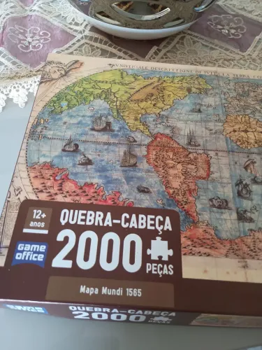 Jogo mapa mundi 2000 mil peças 