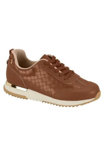Tênis Modare - Ultraconforto - Feminino - Em Napa - 7405.102 - Cor Caramelo - Tamanho 38 -