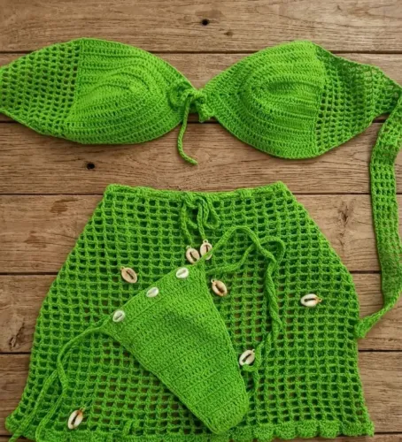 Conjunto crochê feito por encomenda 