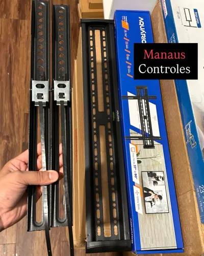 Suporte de Trilho de Tv 37 - 80 Polegadas Ultra Slim com Trava 