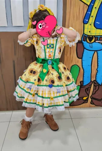 Vestido junino infantil