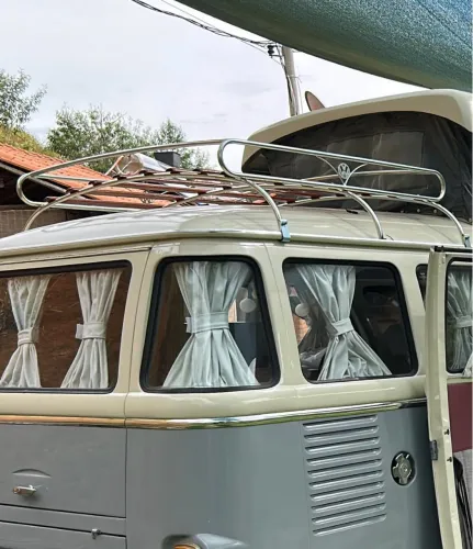Bagageiro Teto Kombi Traseiro Logo VW