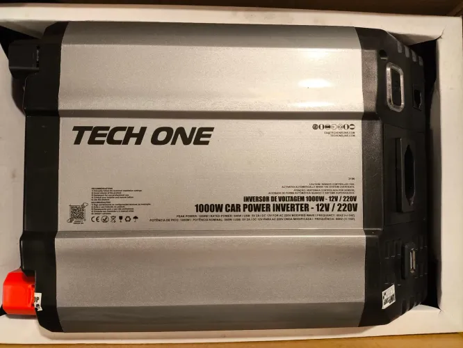 Inversor veicular 12v 220v tech one