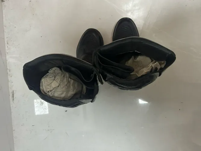 bota tática force militar cano alto preta