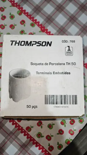 Soquete de Porcelana TH 50 Thompson<br><br>Terminais Embutidos
