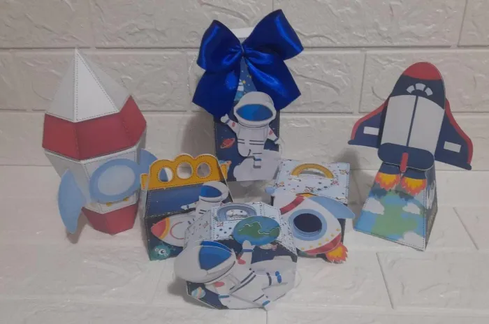 Caixinhas personalizadas desmontadas