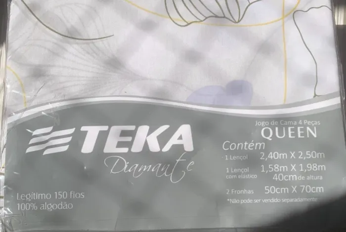 Jogo de Cama 4 peças Queen Teka