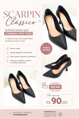 Scarpin nunca usado