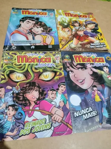 Kit 7 gibis turma da monica jovem 
