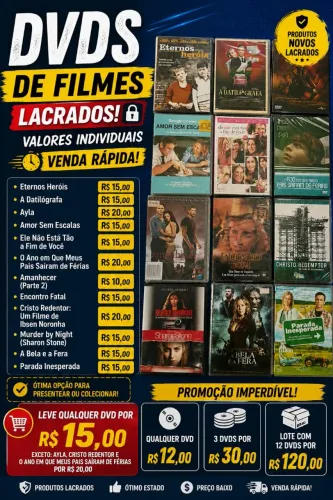 Dvds lacrados de clássicos do cinema
