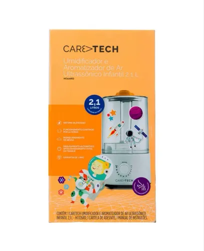 Umidificador e Aromatizador de Ar Infantil Caretech 2,1L - LACRADO