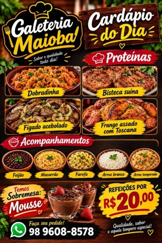 Temos marmitas todos os dias