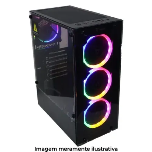 Gabinete gamer com rgb