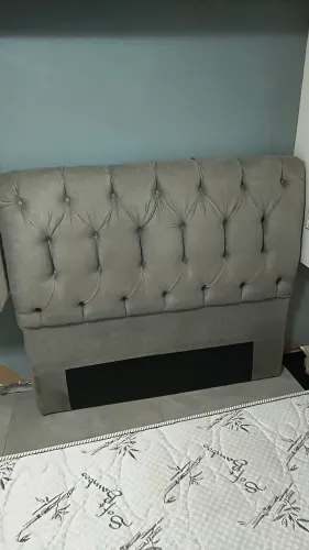 Cama box com colchão e cabeceira