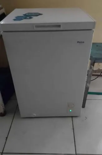 Freezer horizontal Philco 3 em um freezer geladeira e resfria com cestinha rodinhas
