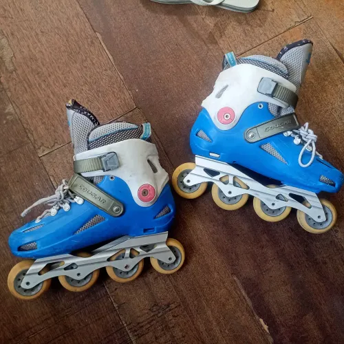 Título: Patins Inline Cougar Destroyer Magical nº 37/38- Base em Alumínio - Bom Estado