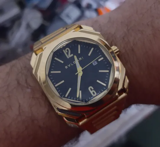 Relógio antigo BVGARI DOURADO IMPECÁVEL FUNCIONANDO