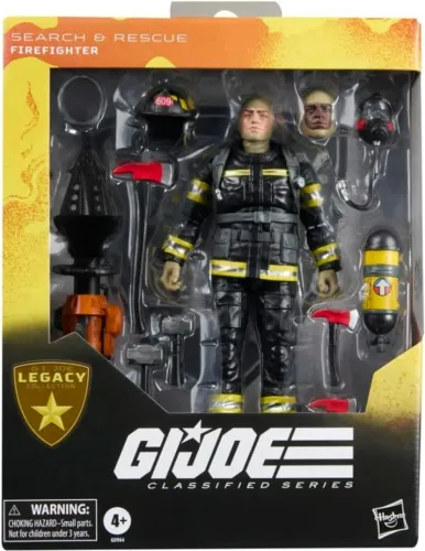 Hasbro Gi Joe Classified Legacy Collection Search & Rescue Firefighter - Novo / Lacrado