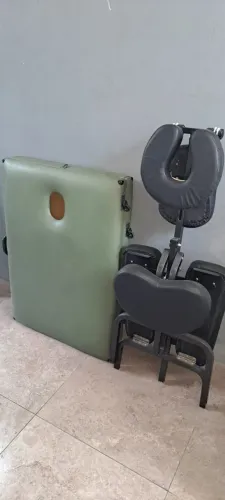 Maca e Cadeira de Massagem Portátil 