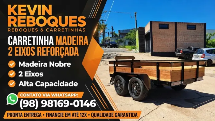 Fabricamos reboque carretinha para carro e moto em São luis e enviamos pra qualquer lugar 