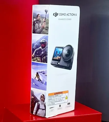DJI Camera Osmo Action 6 - Enhanced Combo - Produto novo e Lacrado