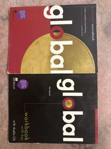 Livros inglês global elementary coursebook e workbook