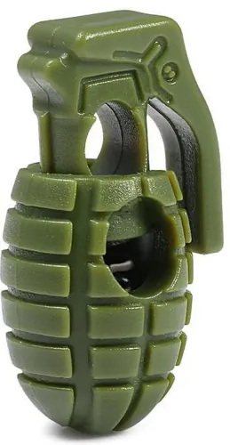 Trava Cadarço Paracord Clip Bota Coturno verde
