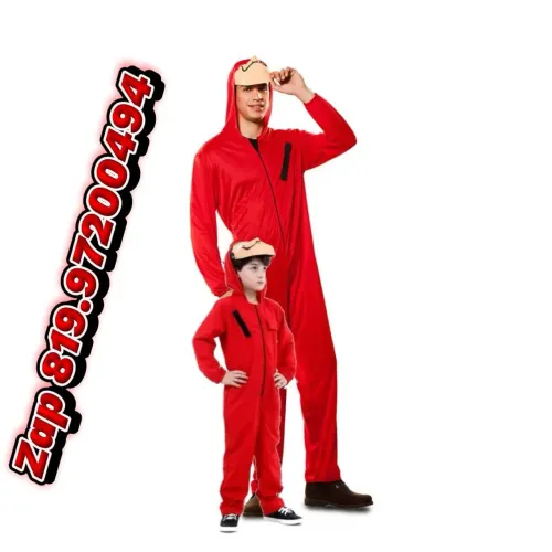 Traje ou Fantasia lá casa de papel mais máscara