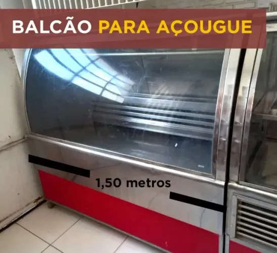 1 Balcão refrigerado para Carnes e 1 Balcão Bebidas - Tudo para seu açougue