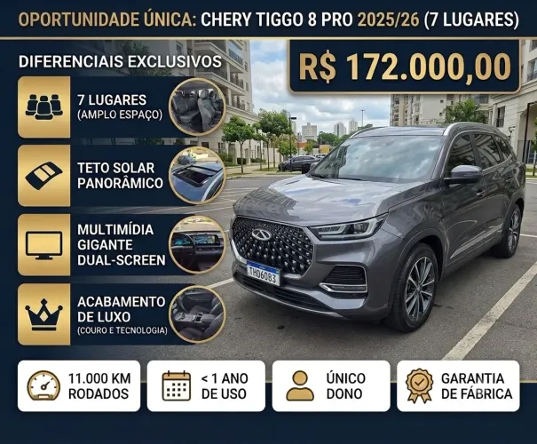Chery Tiggo 8 PRO 1.6 Tgdi Aut. 2026