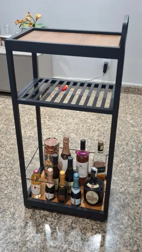 CARRINHO DE BAR usado - MDF