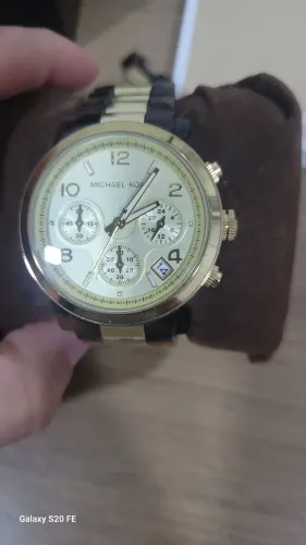 Relógio Michael Kors Feminino Dourado Pulseira 
