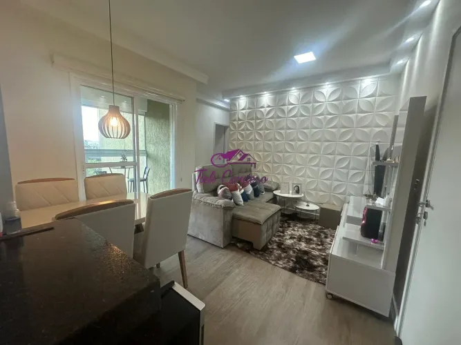 Apartamento à venda MOBILIADO em Indaiatuba-SP, Jardim Sevilha: 3 quartos, 1 suíte, 2 sala
