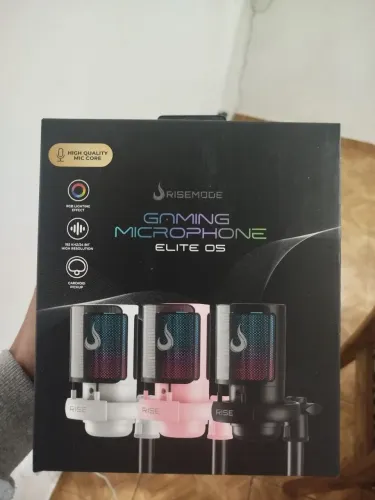 Microfone Gamer Rise Mode Elite 05 RGB RM-ME-05-B