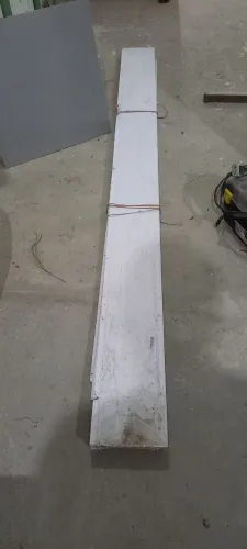 2 metros de forro pvc branco frisado