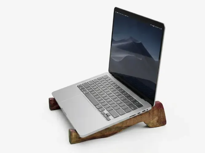 Suporte para Notebook Laptop Universal Ergonômico Portátil Madeira