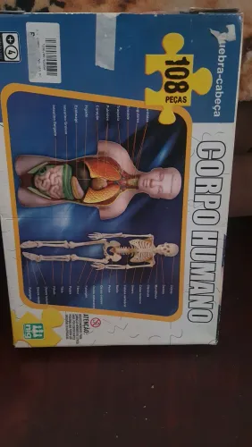 Quebra-Cabeça Corpo Humano Nig Brinquedos - 108 Peças (Completo)
