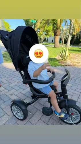 Triciclo Bentley Crianças 6 Em 1 Todo-terreno Para Crianças Negro Ónix