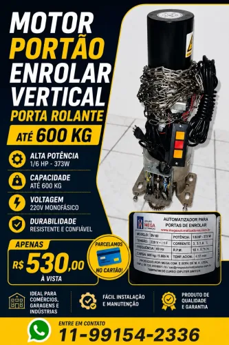 Motor para porta de aço 