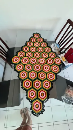 Toalha de crochê