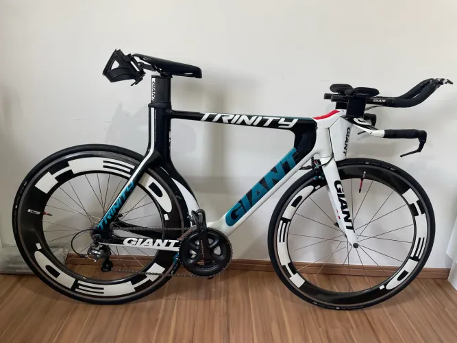 Giant Trinity SL2 Bicicleta Triathlon TT Tamanho M Full Carbono
